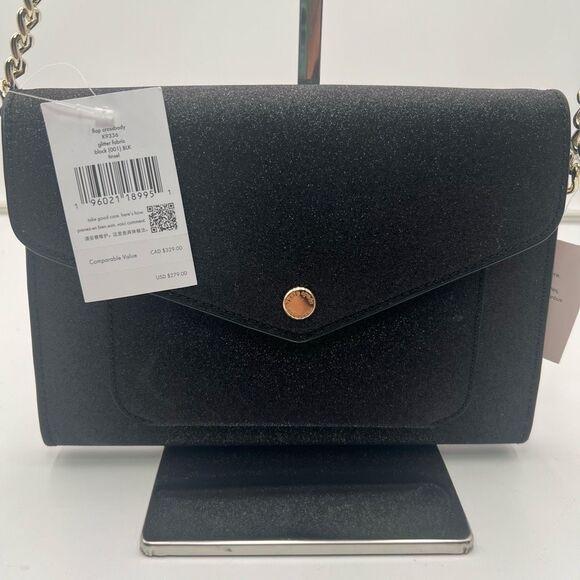Kate Spade Flap Glitter Fabric Crossbody NEW! - Picture 4 of 10
